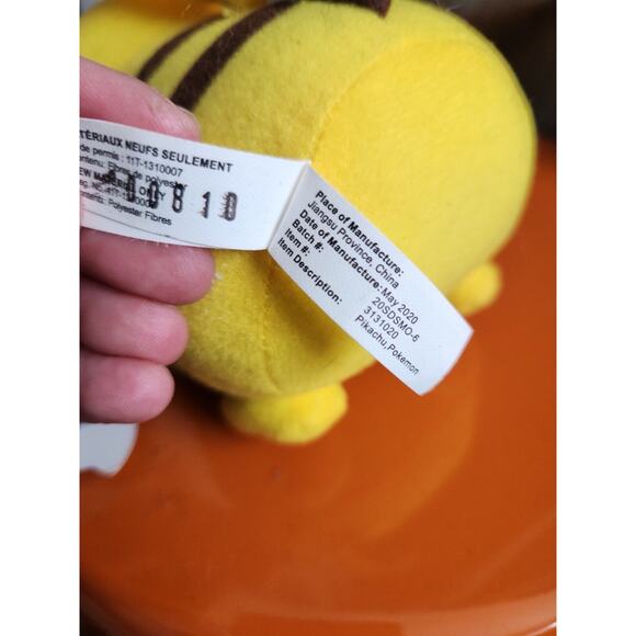 Pokémon PIKACHU Plush 6" Character Stuffed Toy Factory New W tag 2020 - Picture 5 of 8